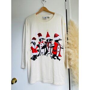 Vintage Xmas oversized Top/ Sweater Sz 14/16